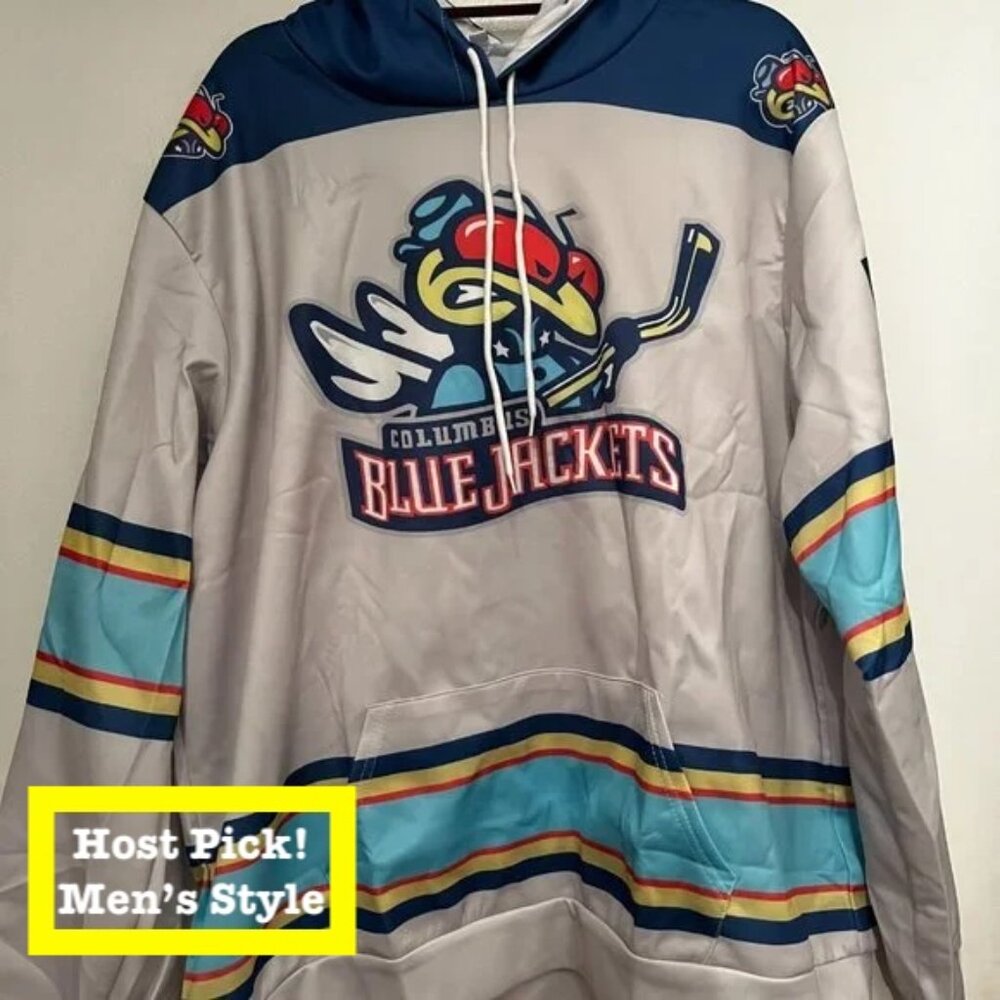 Blue Jackets (Columbia) Hoodie (new with no tags Size 2XL)